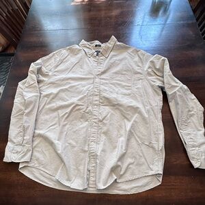 J. Crew XXL flex Oxford in light grey